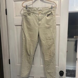 Nicole Miller Light Beige Skinny Pants
